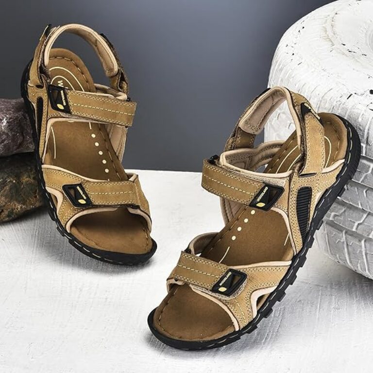 woodland men leather sandal